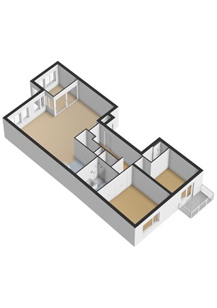 Floorplan - Spoorlaan 27, 3445 AE Woerden